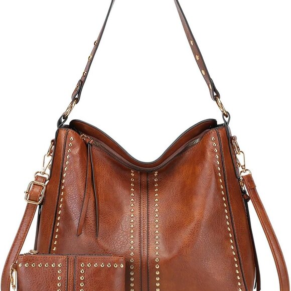 Hobo Bags for Women Handbags Purse and Wallet Set Large Hobo Crossbody Bags Fash